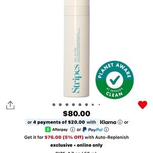 Stripes “Dew As I Do” Hydrating Cream BNIB  1.7 fl oz